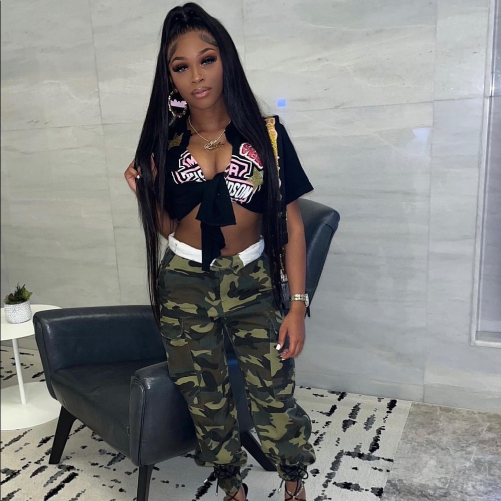 Camo jogger pants